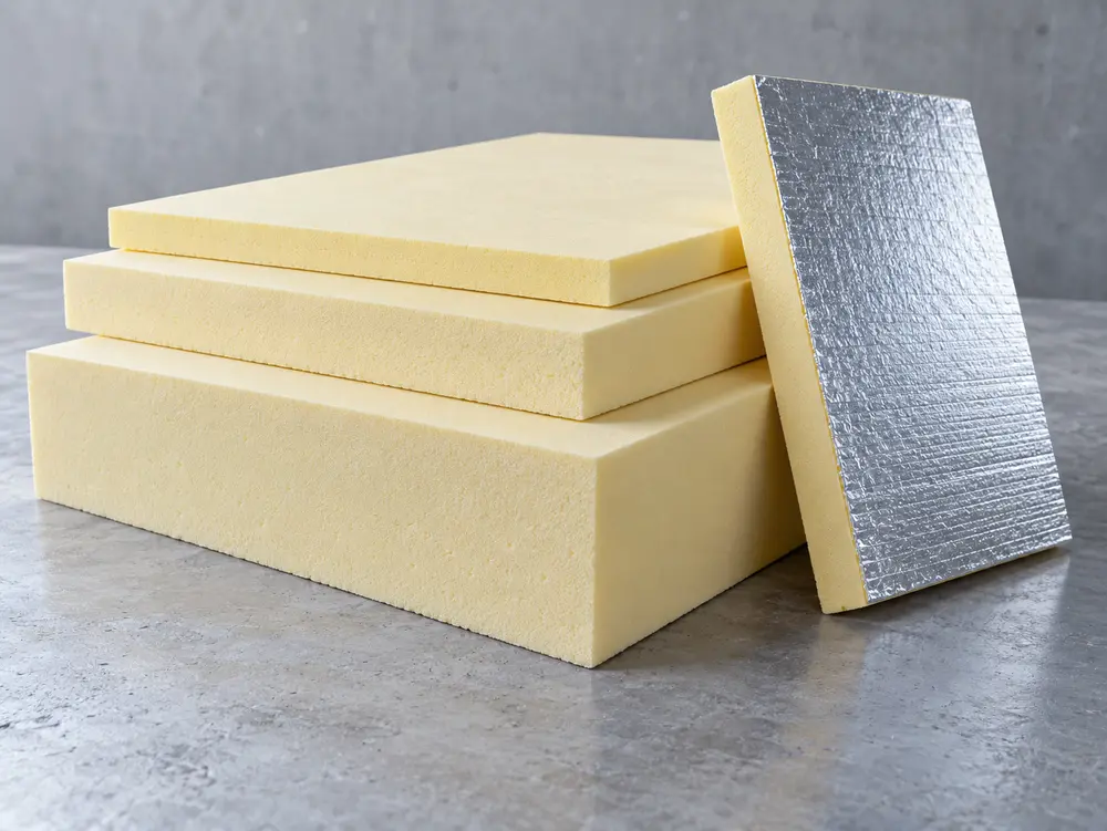 Illustrative insulation board material